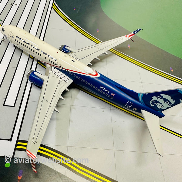 Gemini Jets 1/200 Alaska Airlines N570AS - G2ASA1138 Boeing 737-800 Diecast Model