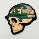 Patch PVC 'Born To Kill' Avec Effet 3D - Dimensions 8x5,5 Cm - Velcro Au Dos Pour Fixation Facile Sur Vêtements Et Accessoires - 8