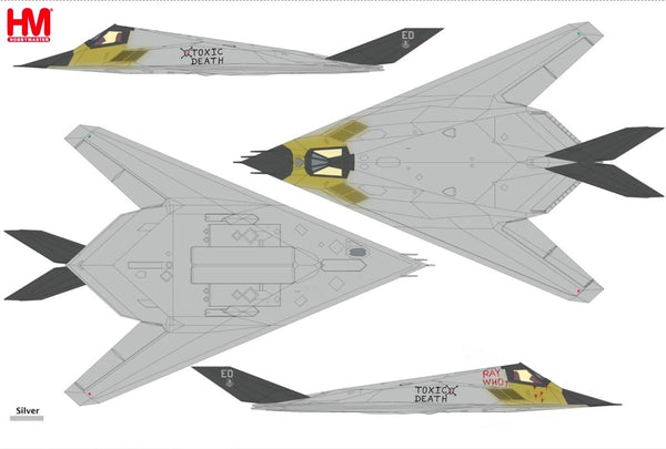 1:72 Lockheed F-117A Nighthawk Diecast Model USAF "Toxic Death" 1991 - HA5810