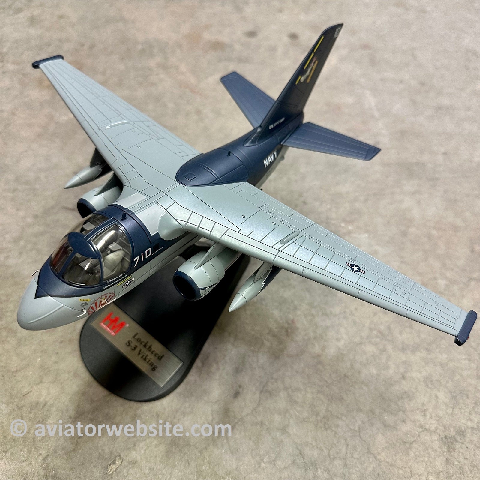 Lockheed S-3B Viking 1/72 Die Cast Model - HA4909 - USN VS