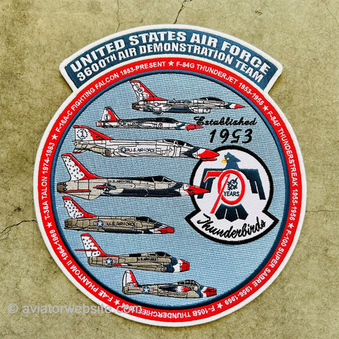2023 USAF Thunderbirds 70th Anniversary History Patch