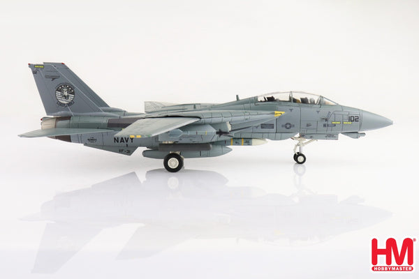 Grumman F-14D Tomcat Diecast Model USN VF-31 Tomcatters, AJ102, Tomcat Sunset 2006 - HA5245