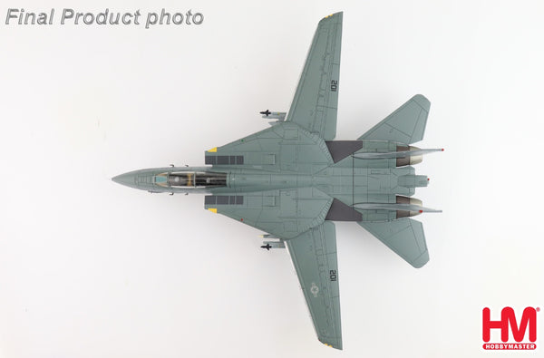 Grumman F-14D Tomcat Diecast Model USN VF-31 Tomcatters, AJ102, Tomcat Sunset 2006 - HA5245