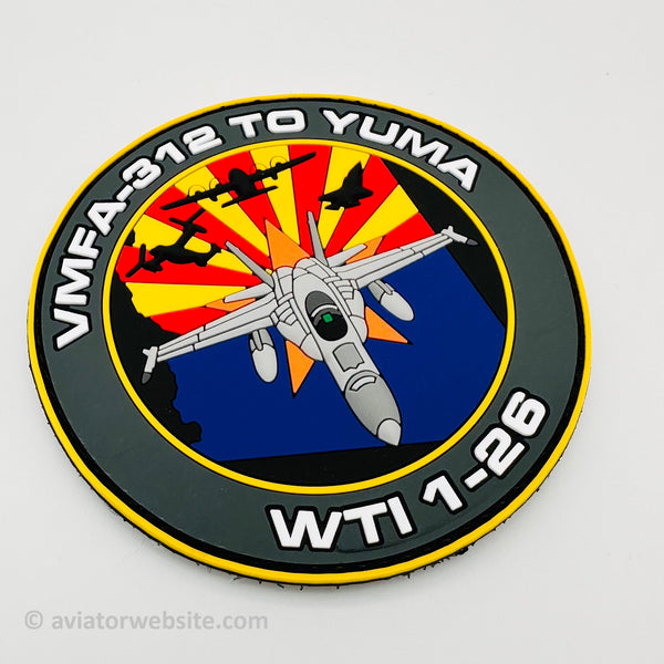 VMFA-312 TO YUMA Checkerboards WTI 1-26 PVC Patch - MP0701