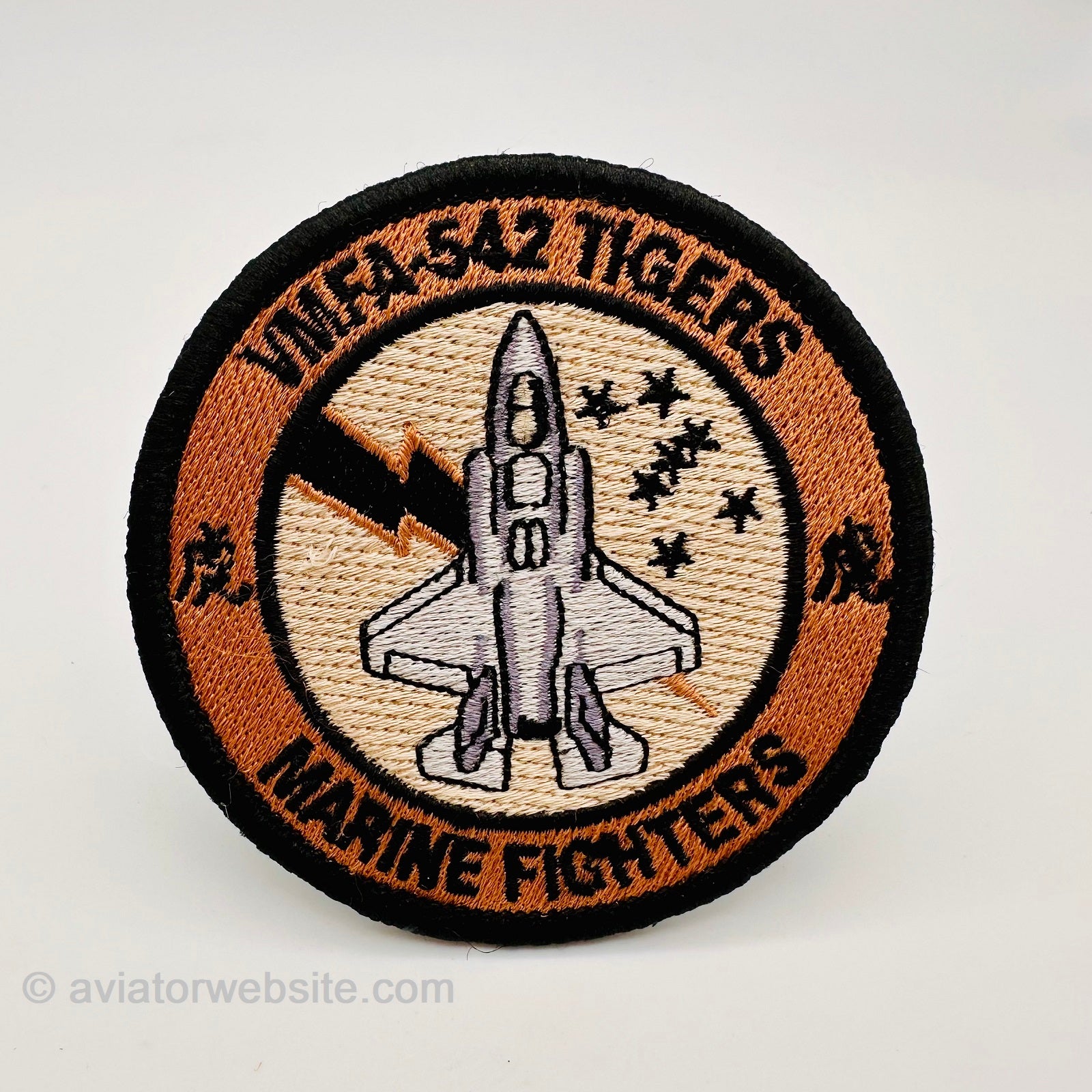 4.25 MARINE CORPS VMFA-513 FLYING NIGHTMARES COLOR LEATHER 4.25 MARINE CORPS VMFA-513 FLYING NIGHTMARES COLOR LEATHER