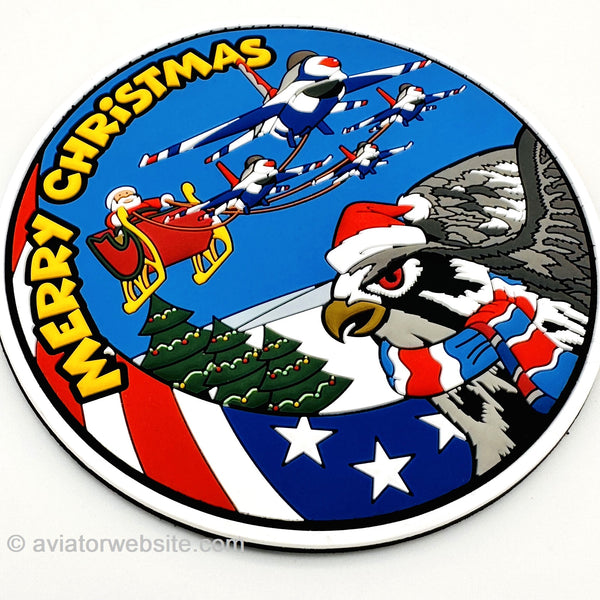 Santa Christmas Swoop Patch - MP0552