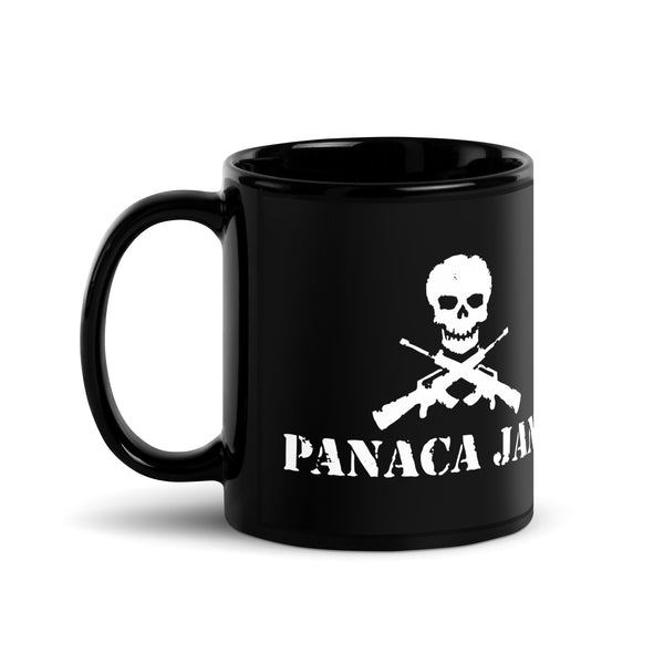 "PANACA JANE" Black Glossy Mug