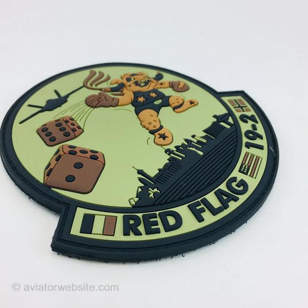 62nd Fighter Squadron Red Flag Patch - muted - MP0157