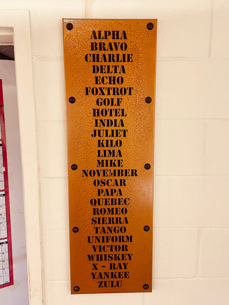 Aviator's Phonetic Sign