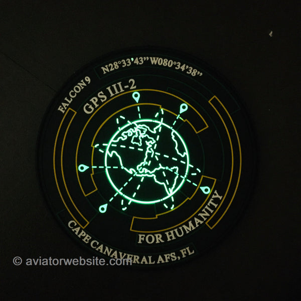 Falcon 9 Rocket GPS Block III Launch Patch - PVC - MP0146