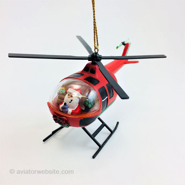 Helicopter Christmas Ornament