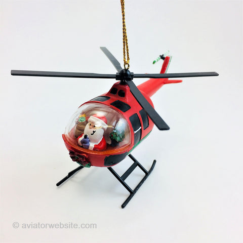 Helicopter Christmas Ornament