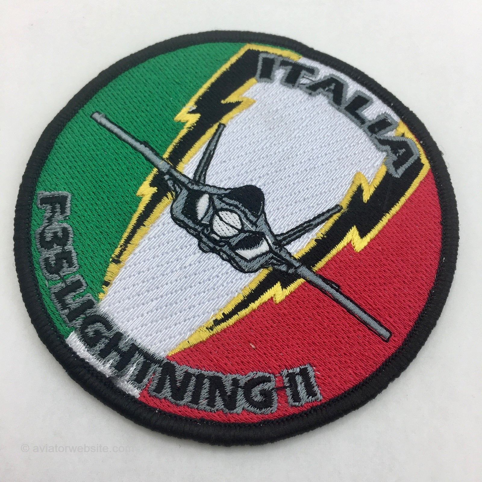 thumbnail image 2 of F-35 Lightning II Fighter Jet Patch - Iron-On / Sew-On Embroidered Badge 2 of 5