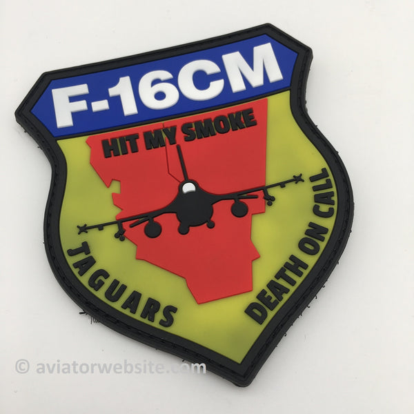 24th TASS F-16CM "Hit my Smoke" PVC Patch - MP0551