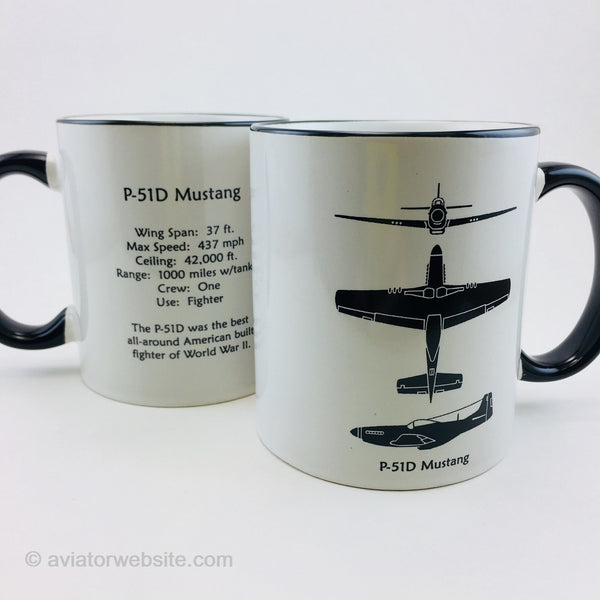Airplane Mug "Mustang"