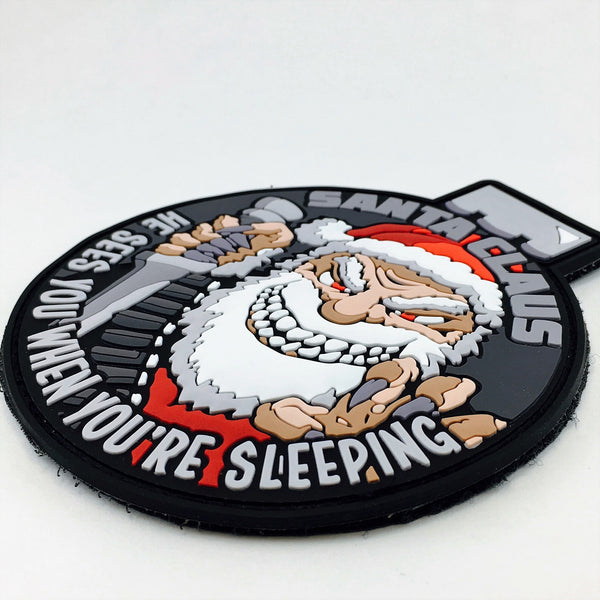 Crazy Camo Santa Patch