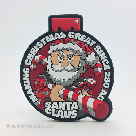 Funny Santa Patch - PVC