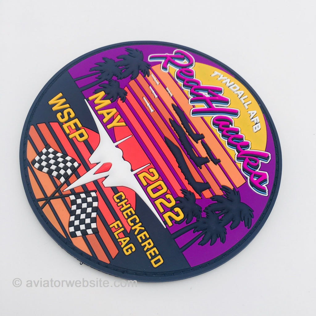 2022 "Red Hawks" Checkered Flag Patch AVIATORwebsite