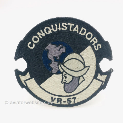 VR-57 "Conquistadors" Emblem Patch - Black/Silver