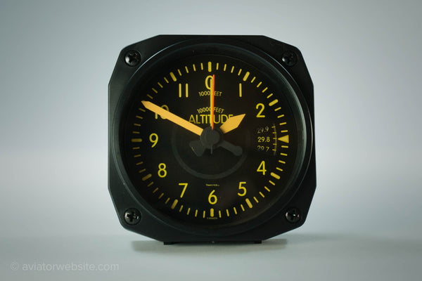 Vintage Altimeter Alarm Clock - Pilot Gift