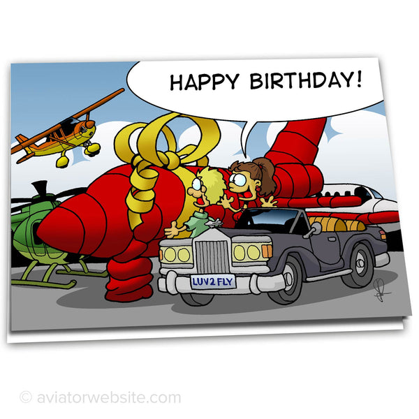 Airplane Birthday Card