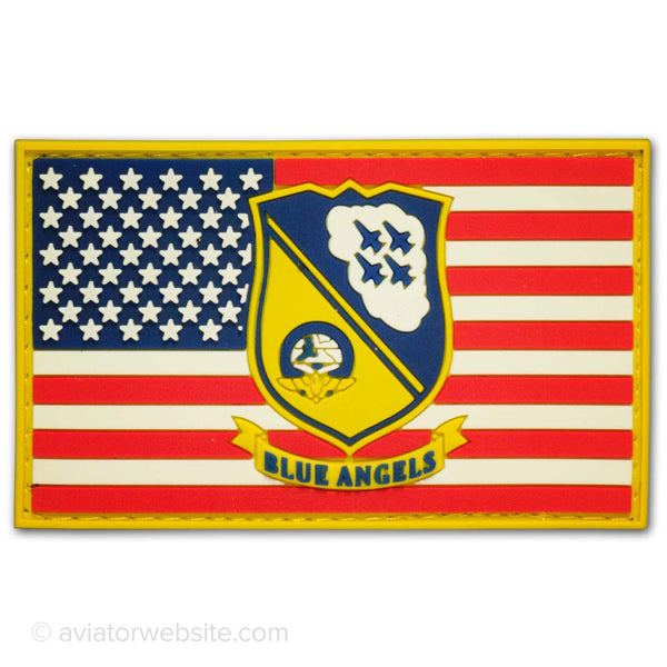 Blue Angels Patch with US Flag - MP0104