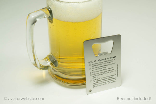 Airplane Bottle Opener - FAR's 91.17