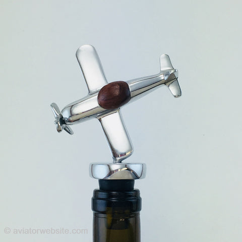 Airplane Bottle Stopper - Fun Pilot Gift