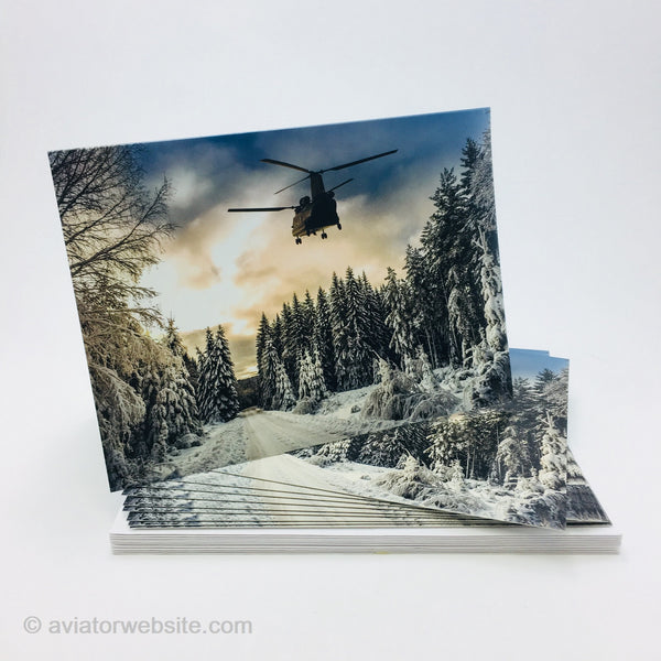 Helicopter Christmas Card
