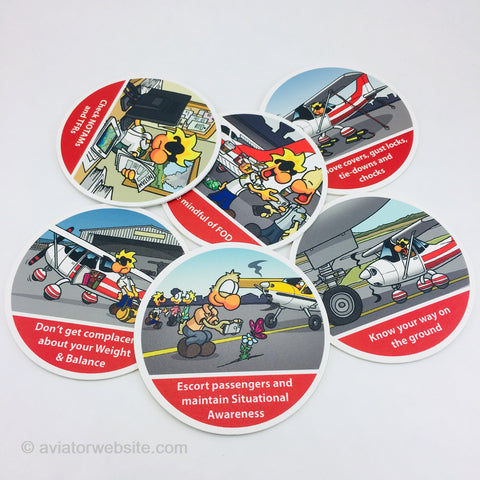 Aviation Safety Coasters