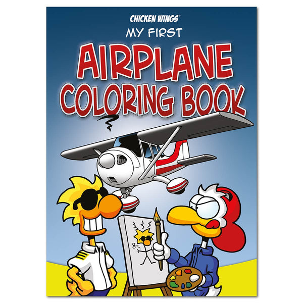 Chicken Wings - My First Airplane Coloring Book - Cover