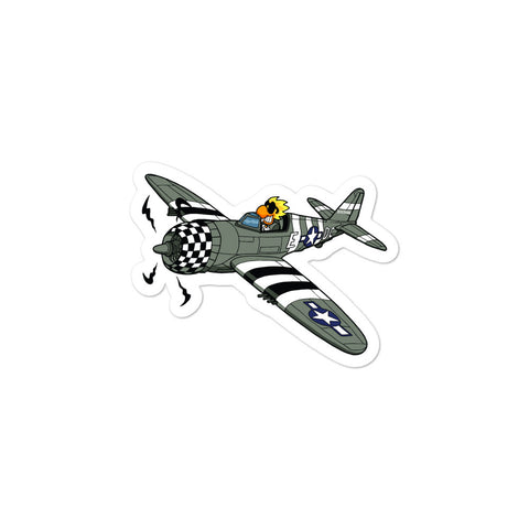 Chuck and P-47 Sticker