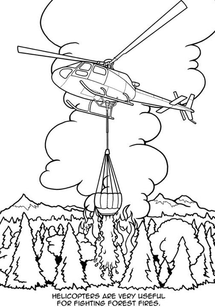 Chicken Wings - My First Airplane Coloring Book - Sample Page