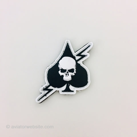 Ace of Spade with Skull PVC Patch