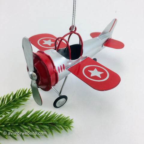 airplane christmas ornament