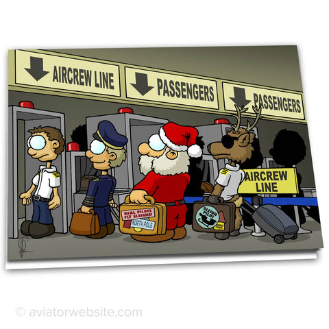 Aviation Christmas Card - TSA