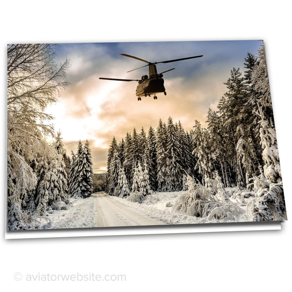 Aviation Christmas Card - Chinook