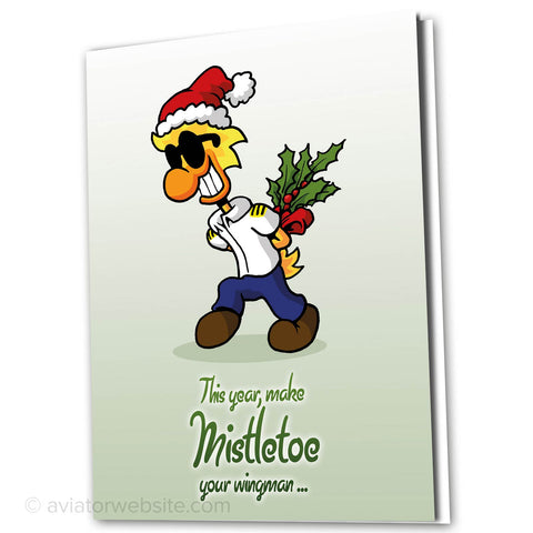 Funny Christmas Card "Wingman"