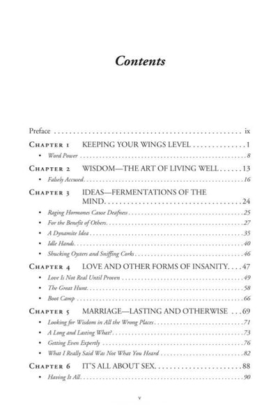 This Is Your Captain Speaking by Ed Owen (Author) - Contents 1