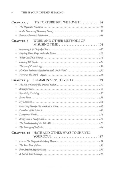 This Is Your Captain Speaking by Ed Owen (Author) - Contents 2